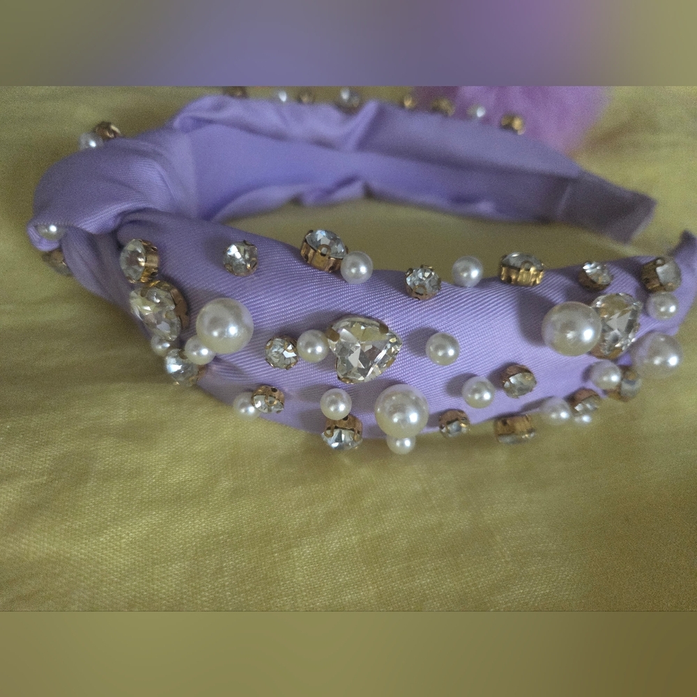 Simply Southern Elegant Purple Embellished Headband